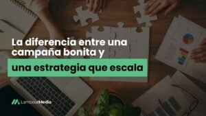 La diferencia entre una campaña bonita y una estrategia que escala